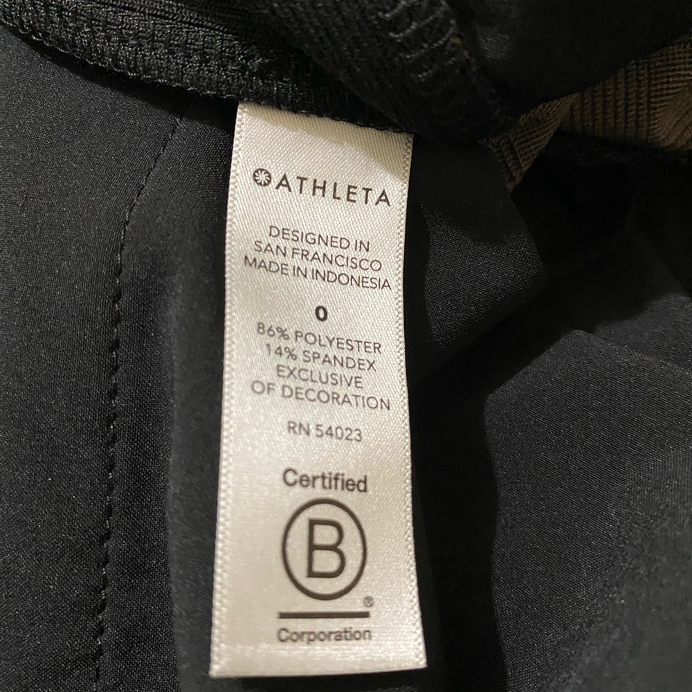 SOLDAthleta Brown Plaid Brooklyn Ankle Pull On Athleisure Activewear Pant Size 0 - Picture 10 of 15